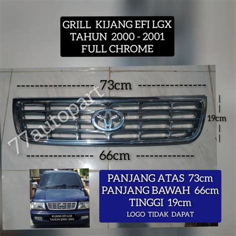 Jual Grill Rambang Kijang Efi Lgx Tahun 2000 2001 Full Chrome Shopee