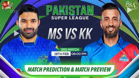 Ms Vs Krk Psl Rd Match Prediction Multan Sultan Vs Karachi Kings