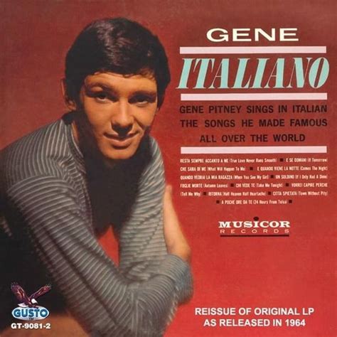 Gene Pitney - Gene Italiano Lyrics and Tracklist | Genius