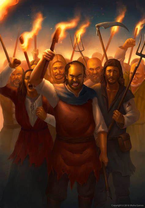 Angry Mob Of Peasants By Montjart On Deviantart Character Art