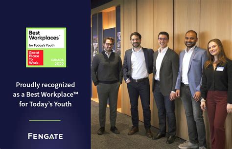 Fengate Named One Of 2022s Best Workplaces™ For Todays Youth