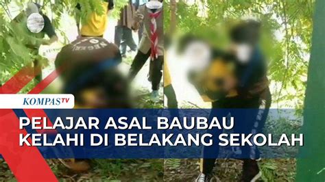 Video Viral Pelajar Smp Asal Kota Baubau Sulteng Berkelahi Di