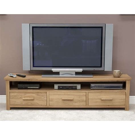 Opus Solid Oak Large Widescreen Television Cabinet Buy Now