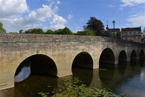 Stone Bridge over a River stock image. Image of historic - 237751999