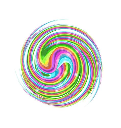 Abstract Colorful Circle Swirl Stock Vector - Illustration of curve, beautiful: 121428171