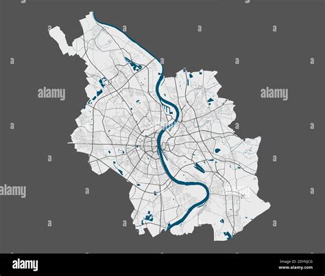 Cologne Map Detailed Vector Map Of Cologne City Administrative Area