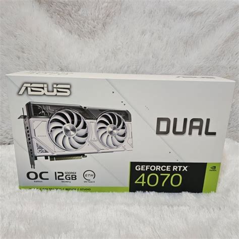 มือ1 Vga Asus Geforce Rtx 4070 Dual Oc 12g White 12gb Gddr6x Shopee Thailand