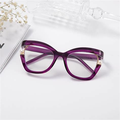 Halona Cat Eye Purple Glasses