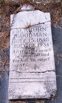 Seaborn Goodman 1853 1934 Homenaje De Find A Grave