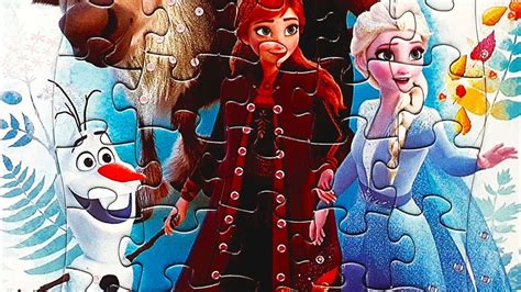 Frozen Puzzles Elsa Anna Kristoff Sven Olaf Play Puzzle Youtube