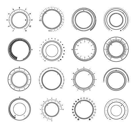 Premium Vector Volume Knob Switch Dials Interface Regulators