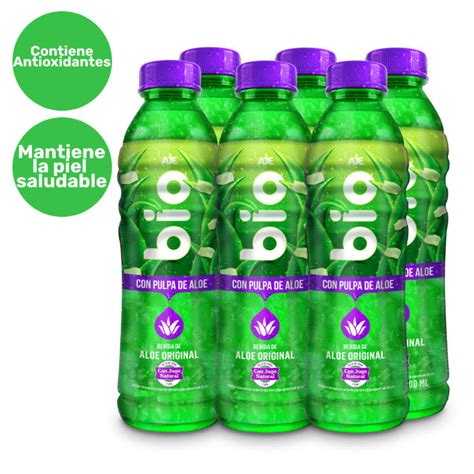 BIO ALOE VERA NATURAL 500 ML 6 PACK