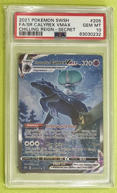 Pokemon Shadow Rider Calyrex Vmax Alternate Art Psa Gem Mt