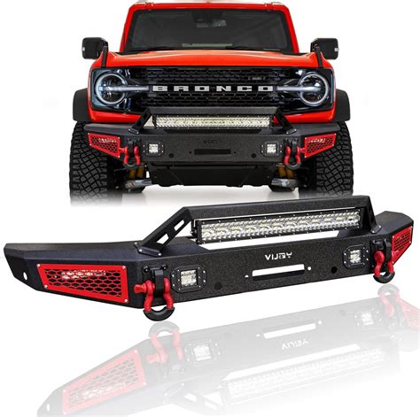 Amazon Tioyar Bronco Front Bumper Rock Crawler Off Road Compatible