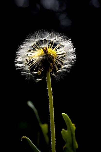 Premium Photo | A dandelion with white seeds