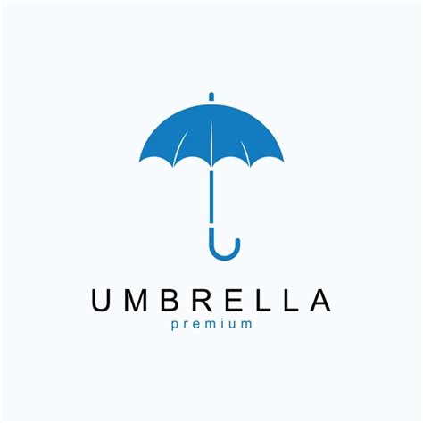 Premium Vector | Colorful umbrella logo template with simple concept