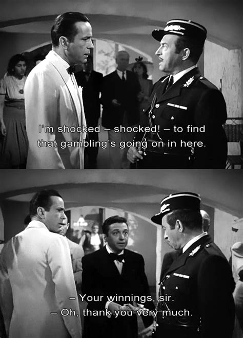 Humphrey Bogart And Claude Rains In Casablanca 1942 Classic Movie