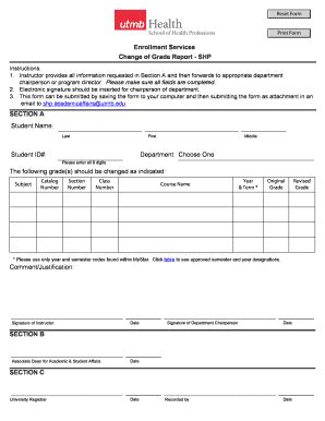 Fillable Online Reset Form Print Form Enrollment Services Change Of