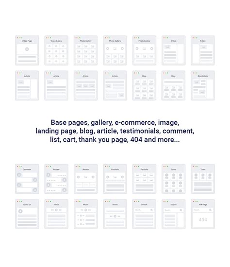 Website sitemap template elements for PowerPoint, Google Slides and ...