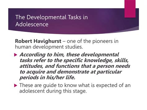 Module 4 Developmental Stages In Middle And Late Adolescence Pptx