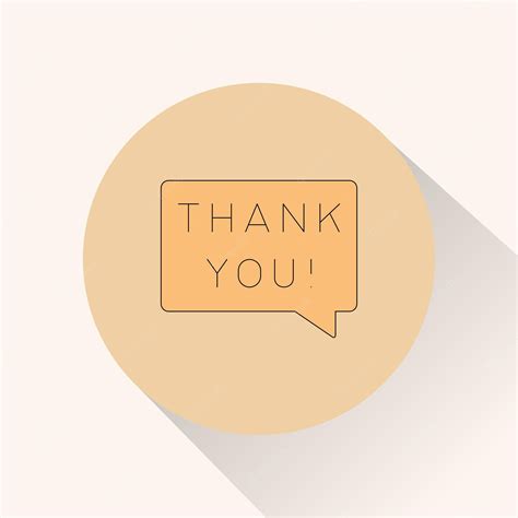 Premium Vector Thank You Speech Bubble