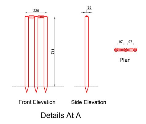 Cricket Pitch (Dimensions & Free Dwg.) - layakarchitect