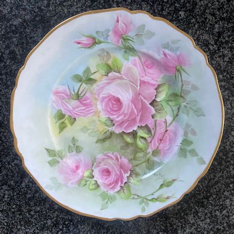 Vintage Paul Muller Selb Bavaria Hand Painted And Signed Porcelain And