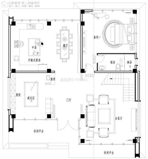 民宿平面图两层民宿一层平面图 伤感说说吧