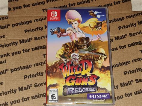 Wild Guns Reloaded Item Box And Manual Nintendo Switch