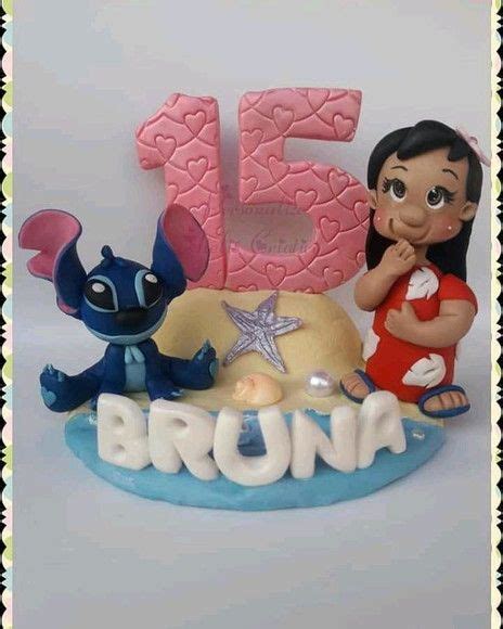 Topo De Bolo Festa Tema Lilo E Stitch