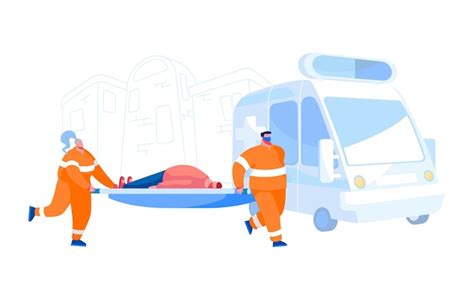 Premium Vector Ambulance Medical Staff Service Occupation Concept