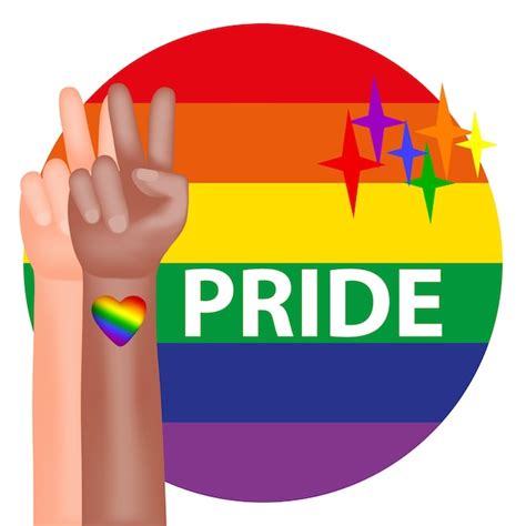 Premium Vector Pride Month A Poster With A Rainbow Flag Of The Lgbt