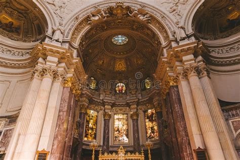 Interior of Berliner Dom, Berlin Stock Image - Image of baroque, urban ...