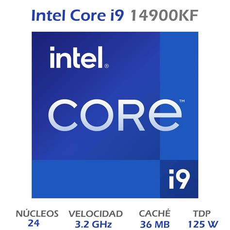 Procesador Intel Core I9 14900kf 32ghz 24 Core Lga1700 Bx8071514900kf