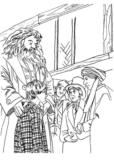 Awesome Harry Potter Coloring Page Adult