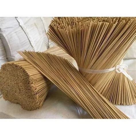 Brown Round Bamboo Incense Sticks For Making Agarbatti To Inches