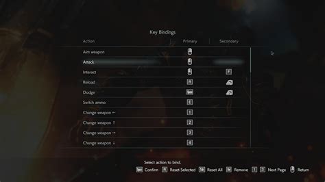 Resident Evil 3 (RE3) Remake 2020 PC - Keyboard Controls and Key ...