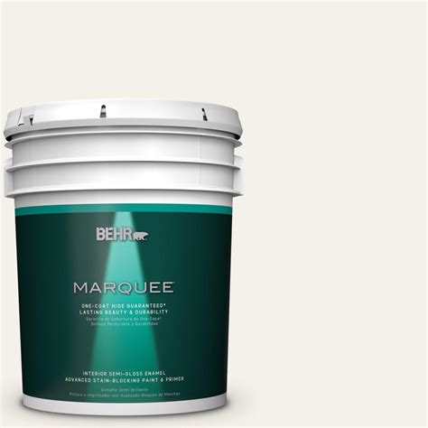 BEHR MARQUEE 5 Gal PPU7 15 Ivory Lace Semi Gloss Enamel Exterior