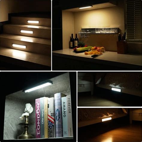 MOSTON Bright LED Rechargeable Closet Light (Cool White/Natural/Warm) Dimmable Motion Sensing Light