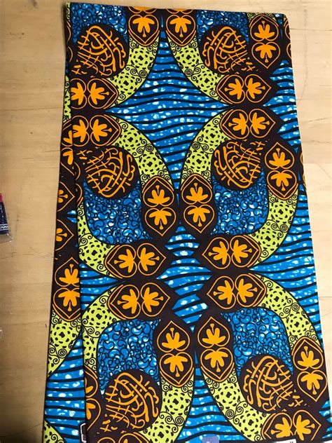 Blue Ankara Print African Fabric Per Yard African Fabrics Trendy