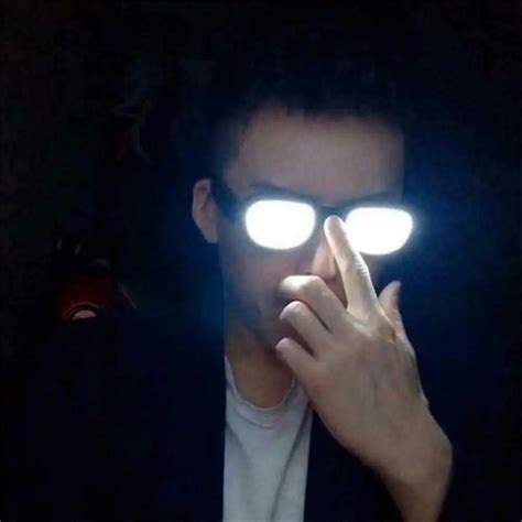 Anime Glasses Light Up Led Anime Spoof Glasses Anti Break Luminous White Cosplay Eyewear Prop