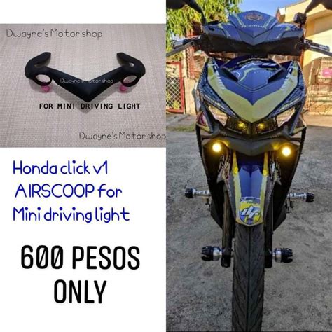 AIRSCOOP FOR HONDA CLICK V1 MINI DRIVING LIGHT Lazada PH