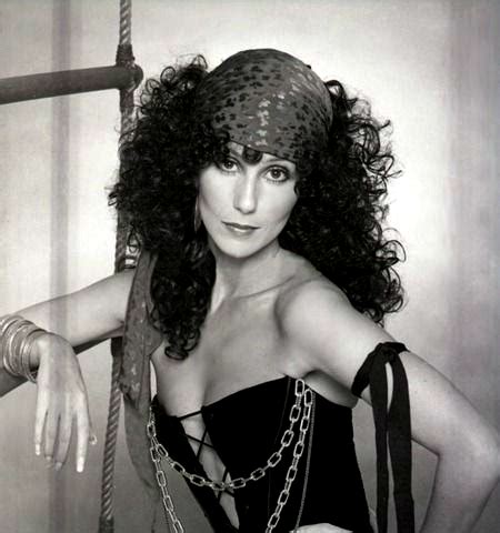 Cher, 1977. | Film producer, Cher black and white, American singers