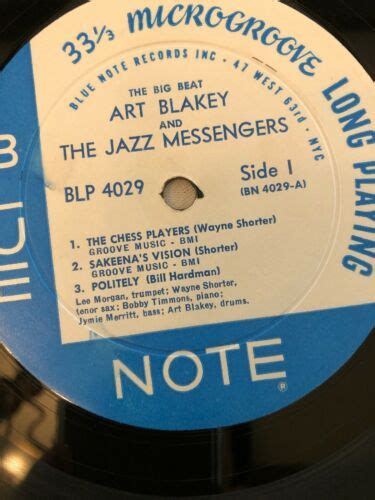 Popsike Art Blakey And Jazz Messengers The Big Beat Lp Blue Note