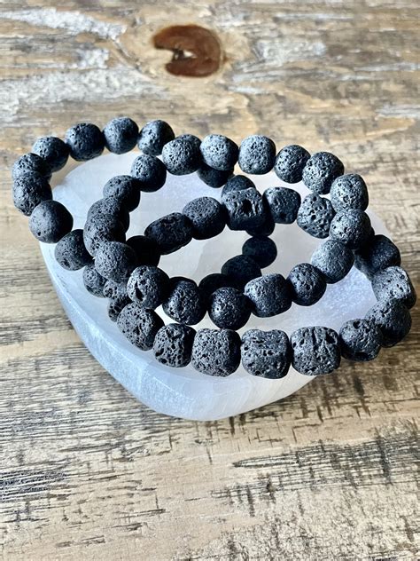 Lava Stone Diffuser Bracelet 10mm Mama Moon Rocks