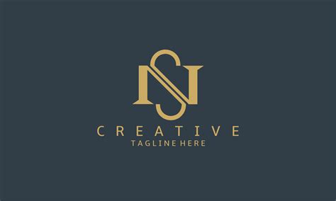 Luxury Sn Letter Logo Design Modern Minimalistic Creative Ns Letter