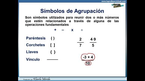 N Meros Enteros S Mbolo De Agrupaci N Par Ntesis Corchetes Llaves Y