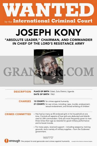 Joseph Kony Arrested