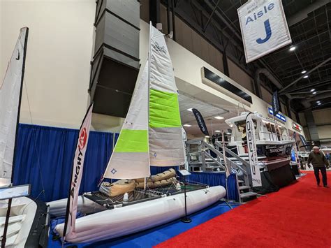 2023 Seattle Boat Show - Inflatable Sailing Ducky Catamarans