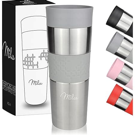 Milu Thermobecher Isolierbecher Kaffeebecher To Go Ml